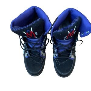 ADIDAS Mutombo 55 Black Purple Basketball sneakers